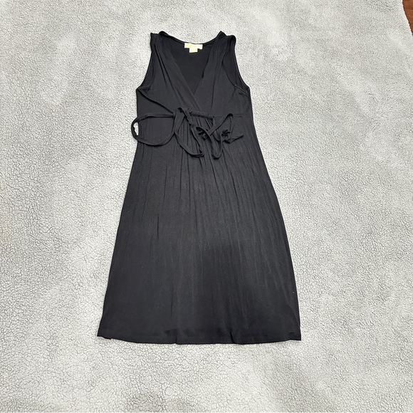 Michael Kors Black Sleeveless Tie-Waist Dress – Size Small Petite - Picture 1 of 7